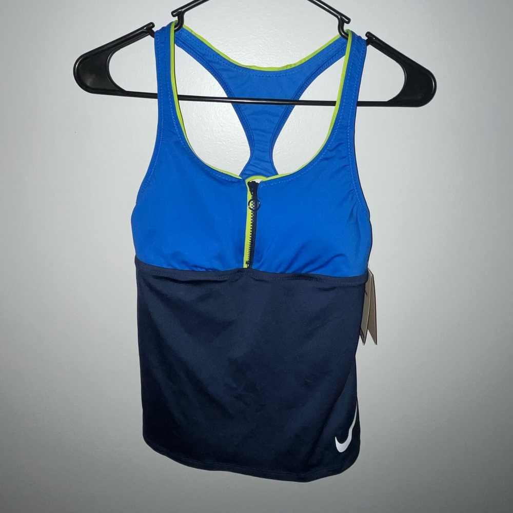 Nike Swim Women’s Color-block Racerback Tankini - Size Small